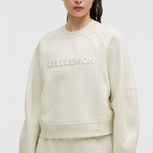 lululemon Scuba oversized pullover bone m/l new w tags